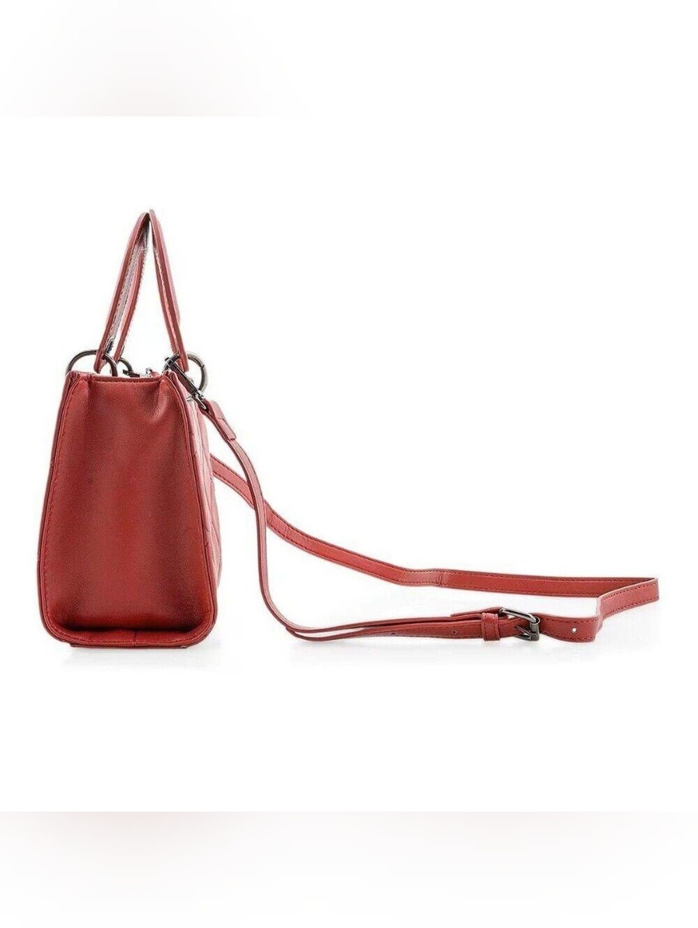 Badgley Mischka Red Quilted Crossbody - Picture 4 of 6